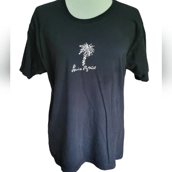 SONIA RYKIEL PALM TREE SPARKLE TEE - Picture 1 of 8